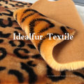 Leopard Printed Super Soft Imitation Rabbit Fur